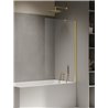 New Trendy New Soleo Light Gold Parawan nawannowy stały U 80x140 szkło czyste 6mm Active Shield 2.0 (P-0117)