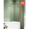 New Trendy New Soleo Copper Brushed Parawan nawannowy stały U 70x140 Active Shield 2.0 (P-0134)