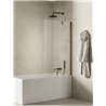 New Trendy New Soleo Gunmetal Brushed Parawan nawannowy stały U 60x140 Active Shield 2.0 (P-0159)