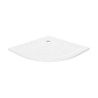 New Trendy Mild Stone Brodzik Akrylowy Półokrągy R55 80x80x4,5 Biały (B-0537)
