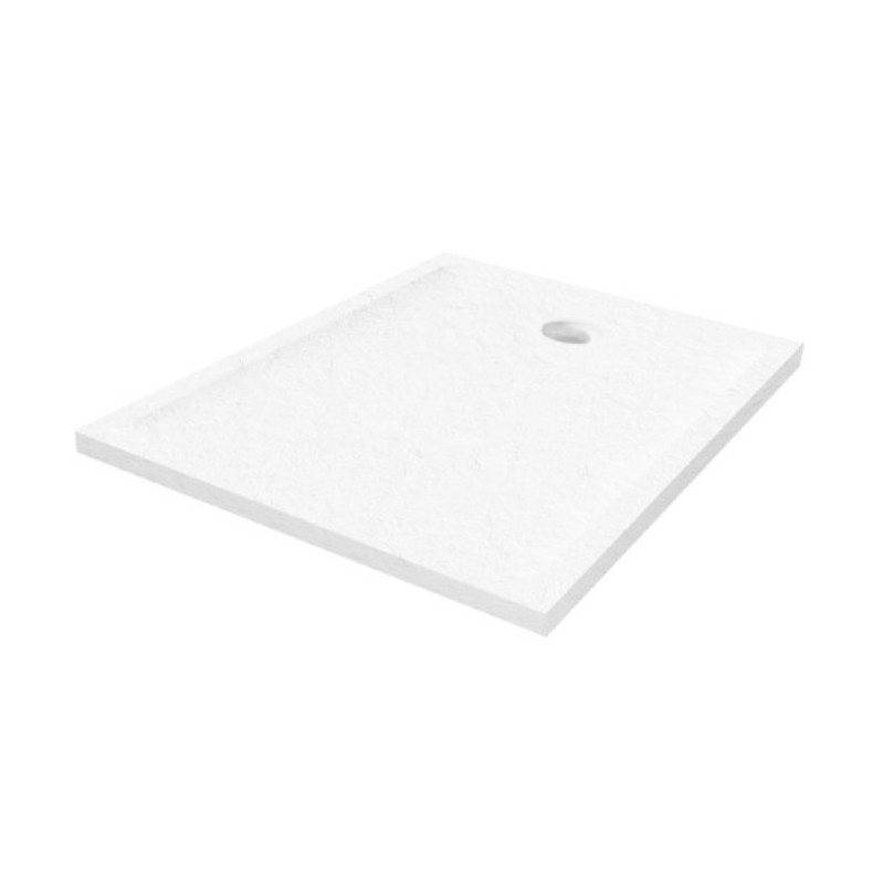 New Trendy Mild Stone Brodzik Akrylowy Prostokątny 110x80x4,5 Biały (B-0550)