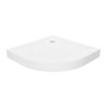 New Trendy Mild Stone Brodzik Akrylowy Półokrągły R55 80x80x11,5 Biały (B-0516)