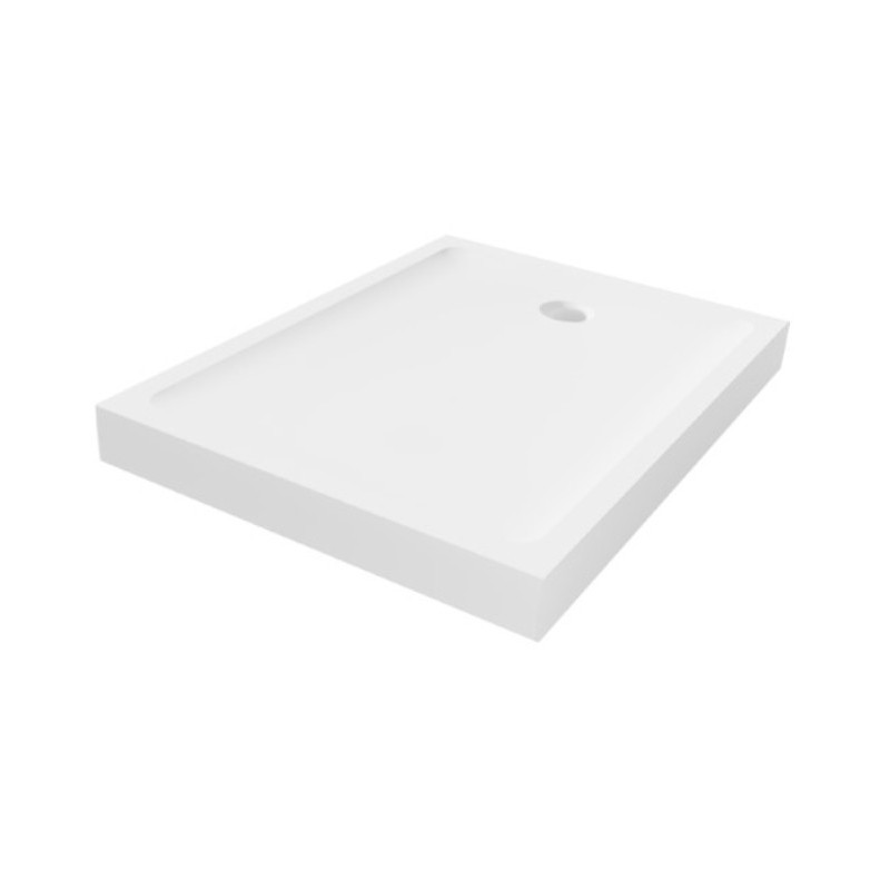 New Trendy Mild Brodzik Akrylowy Prostokątny 120x80x11,5 Biały (B-0614)