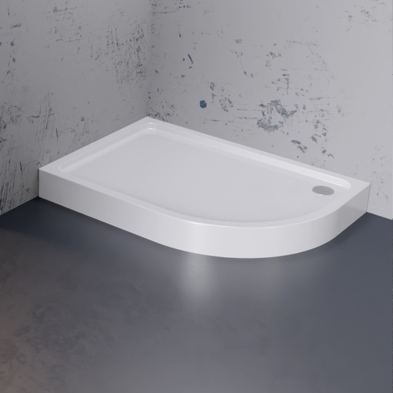 New Trendy New Maxima Brodzik asymetryczny lewy 120x85x14 cm (B-0376)