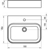 Ravak Umywalka Ceramic Slim Wall R 55 cm (XJX01155006)