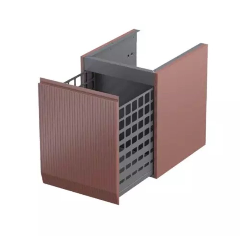 Oristo Brylant szafka niska boczna 40 cm ceglany mat jedna szuflada (OR36-SN1S-40-19R)