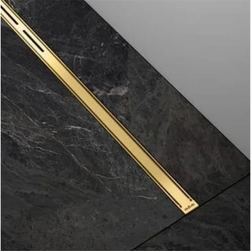 Wiper Intensi 316 Odpływ liniowy z podwójnym syfonem LAN Bright Gold 40 - 120 cm do docinania (500.0211.47.120)