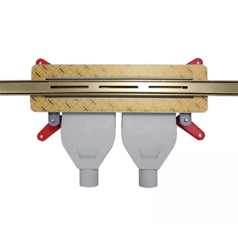 Wiper Intensi 316 Odpływ liniowy z podwójnym syfonem LAN Bright Gold 40 - 120 cm do docinania (500.0211.47.120)