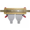 Wiper Intensi 316 Odpływ liniowy z podwójnym syfonem LAN Bright Gold 40 - 120 cm do docinania (500.0211.47.120)