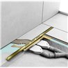 Wiper Intensi 316 Odpływ liniowy z podwójnym syfonem LAN Bright Gold 40 - 120 cm do docinania (500.0211.47.120)