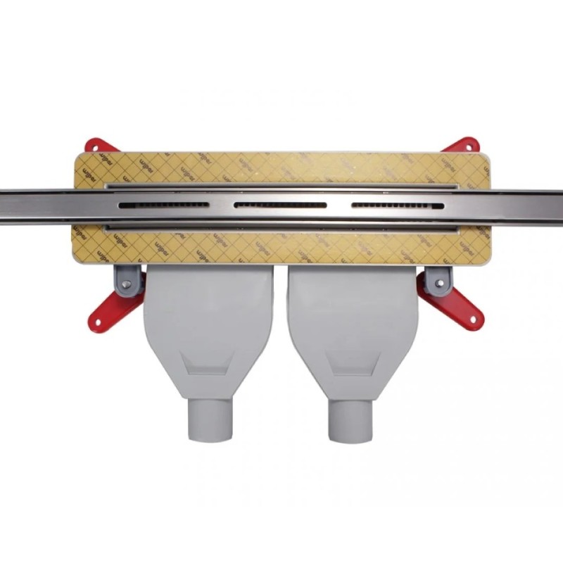 Wiper Intensi 316 Odpływ liniowy z podwójnym syfonem LAN Silver 40 - 150 cm do docinania (500.0211.31.150)