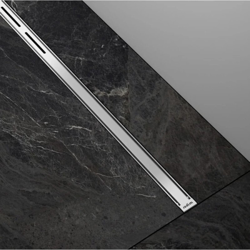 Wiper Intensi 316 Odpływ liniowy z podwójnym syfonem LAN Silver 40 - 150 cm do docinania (500.0211.31.150)