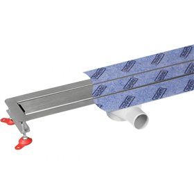 Wiper Invisible Odpływ liniowy 100 cm z niskim syfonem snake - komplet (syfon, nóżki, mankiet) (100.3389.00.100)