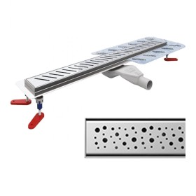 Wiper New Premium Mistral Odpływ liniowy 110 cm z niskim syfonem Snake -Zestaw (Odpływ+Mankiet+Nóżki) (100.1970.01.110)