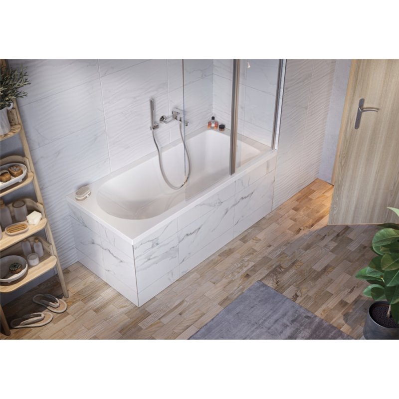 Ravak Life Wanna prostokątna biała 170x75 cm + stelaż 75 (XC00100097)