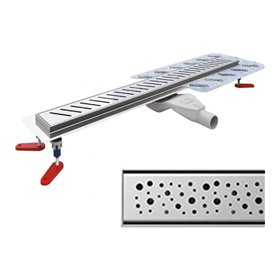 Wiper New Premium Mistral Odpływ liniowy 90 cm z obrotowym syfonem Drop 35 - Zestaw (Odpływ+Mankiet+Nóżki) (500.0100.01.090)