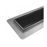 Wiper New Premium Glass Black Odpływ liniowy 70 cm z obrotowym syfonem Drop 50 - Zestaw (500.0385.01.070)