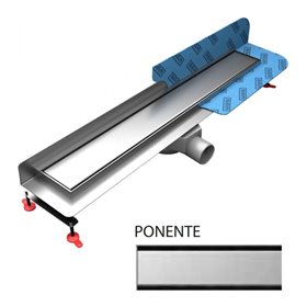 Wiper New Premium ZK Ponente Odpływ liniowy 60 cm z niskim syfonem snake - Zestaw (Odpływ+Mankiet+Nóżki) (500.0184.01.060)