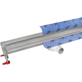 Wiper New Premium ZK Ponente Odpływ liniowy 60 cm z niskim syfonem snake - Zestaw (Odpływ+Mankiet+Nóżki) (500.0184.01.060)