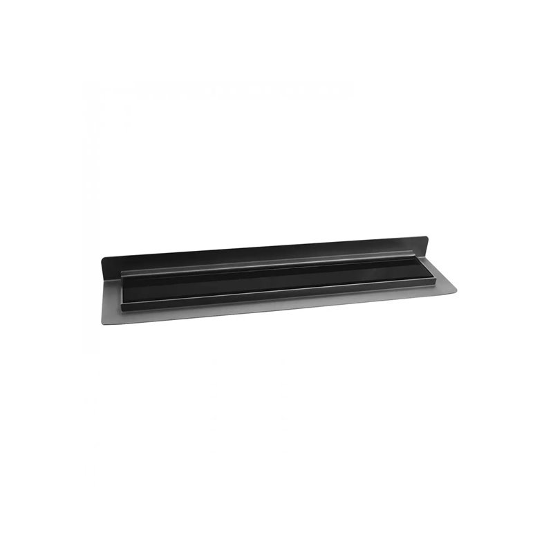 Wiper New Premium ZK Black Glass Odpływ liniowy 70 cm z niskim syfonem snake - Zestaw (Odpływ+Mankiet+Nóżki) (500.0389.01.070)