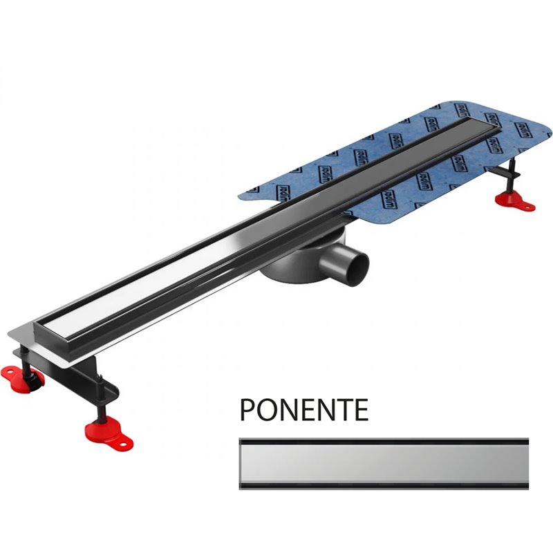 Wiper New Premium Slim Ponente Odpływ Liniowy 100 cm - Zestaw (Odpływ+Mankiet+Nóżki)