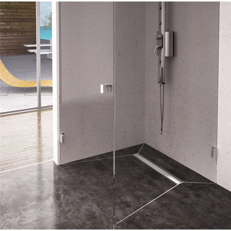 Wiper New Premium Slim Ponente Odpływ Liniowy 100 cm - Zestaw (Odpływ+Mankiet+Nóżki)