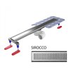 Wiper New Elite Sirocco Odpływ liniowy 100 cm z obrotowym syfonem drop 50 - Zestaw (Odpływ+Mankiet+Nóżki) (500.0177.01.100)