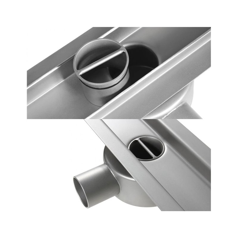 Wiper New Elite Slim Ponente Odpływ liniowy 110 cm z syfonem Smart Trap - Zestaw (Odpływ+Mankiet+Nóżki) (100.3401.01.110)