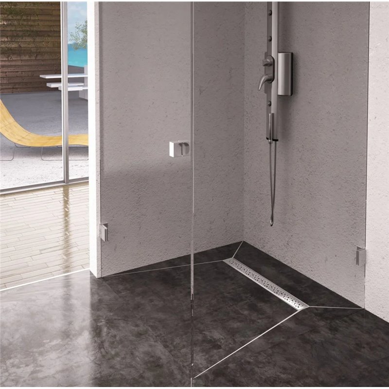 Wiper Premium Mistral 90 cm odpływ liniowy z syfonem snake (rynna+ruszt+syfon) (PRE-MIS-MAT-90)