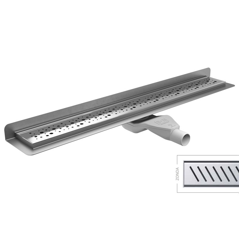 Wiper Premium ZK Zonda 90 cm odpływ liniowy z syfonem drop 50 (rynna+ruszt+syfon) (ZK-OL90P-ZON-DROP-50)