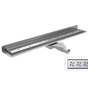 Wiper Premium ZK Tivano 110 cm odpływ liniowy z syfonem drop 50 (rynna+ruszt+syfon) (ZK-OL110P-TIV-DROP-50)