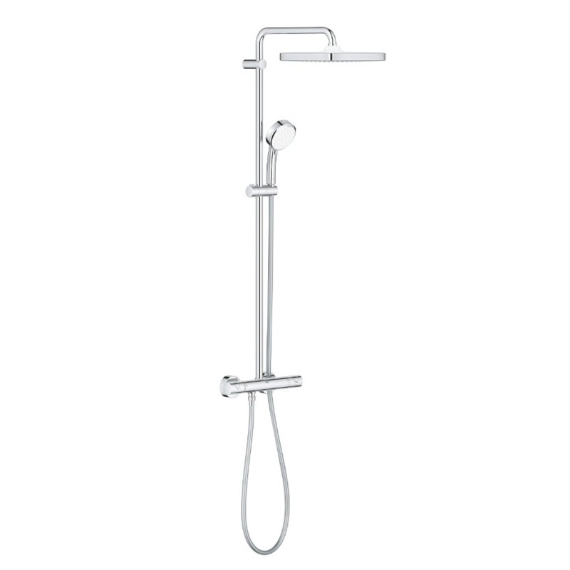 Grohe Tempesta Cosmopolitan System 250 Cube System Prysznicowy Z Termostatem Do Montażu Ściennego (26689000)