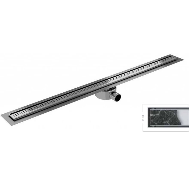 Wiper Elite Pure Odpływ liniowy 70 cm z niskim syfonem snake (ELITE70-PURE-SNAKE)