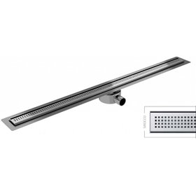 Wiper Elite Sirocco Odpływ liniowy 120 cm z niskim syfonem drop 35 (ELITE120-SIROCCO-DROP-35)