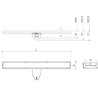 Wiper Classic Tivano 100 cm odpływ liniowy z syfonem snake (OL100-TIV)