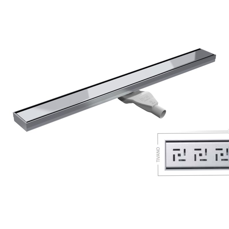 Wiper Classic Tivano 80 cm odpływ liniowy z syfonem snake (OL80-TIV)