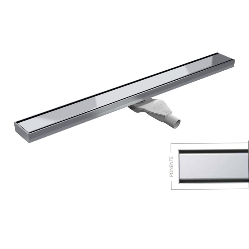 Wiper Classic Ponente Odpływ liniowy 60 cm z syfonem drop 35 (CLASSIC-60-PONENTE-DROP-35)