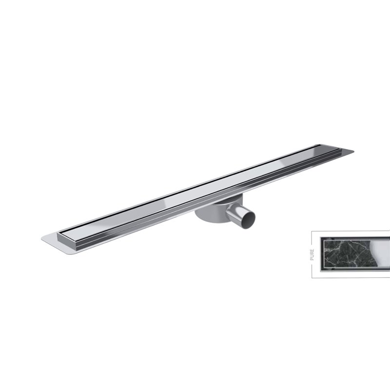 Wiper Premium Slim Pure Odpływ liniowy 50 cm z syfonem smart trap (PREMIUM-50-SLIM-PURE)