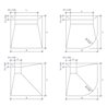 Wiper Showerbase 120x90 cm Podposadzkowa płyta prysznicowa z odpływem punktowym  (SHO-120x90P)