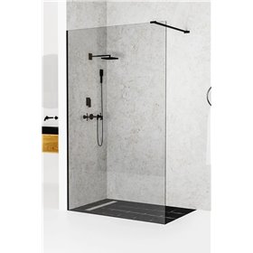 Wiper Verve Black Ścianka prysznicowa walk-in 70 cm (VERRE-DARK-70)