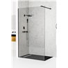 Wiper Verve Black Ścianka prysznicowa walk-in 140 cm (VERRE-DARK-140)