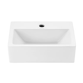 Uptrend NINO 42,5x35,5 cm umywalka ścienna biały połysk, z otworem na baterię (TR4128)