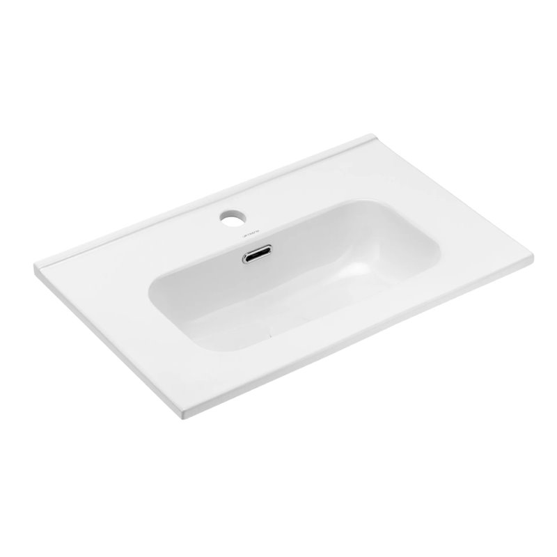 Uptrend CHARO 60x38,5 cm umywalka meblowa biały połysk, z otworem na baterię oraz przelewem (TR411-600)