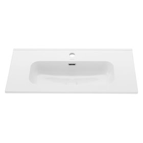 Uptrend CHARO 80x38,5 cm umywalka meblowa biały połysk, z otworem na baterię oraz przelewem (TR411-800)