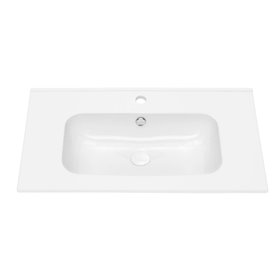 Uptrend VENTA 80x46 cm umywalka meblowa biały połysk, z otworem na baterię oraz przelewem (UP410-800)