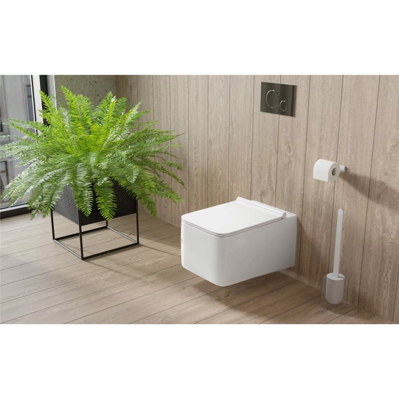 Uptrend ACCORD Bezrantowa miska wisząca WC wraz z wolno opadającą deską WC (TR2122D)