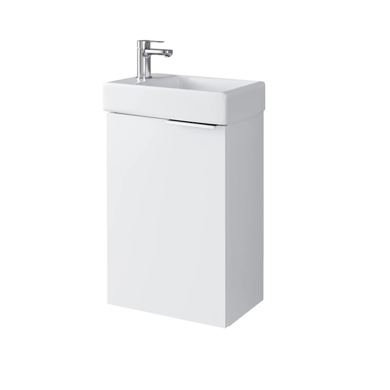 Uptrend FIKA 40 cm 1D0S zestaw szafka z umywalką Biały Połysk (003-SU40-01+TR41355)