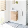 Uptrend FIKA 40 cm 1D0S zestaw szafka z umywalką Dąb Sonoma (003-SU40-04+TR41355)