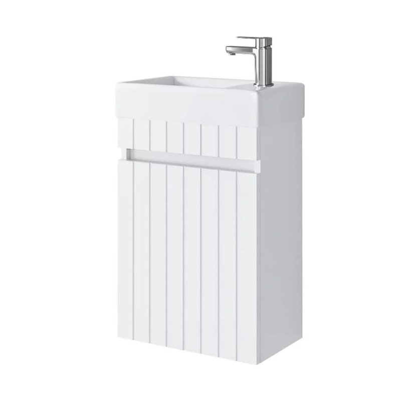 Uptrend MISENO 40 cm 1D0S zestaw szafka z umywalką Ideal Biały Mat (001-SU40-01+TR41355)