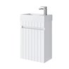 Uptrend MISENO 40 cm 1D0S zestaw szafka z umywalką Ideal Biały Mat (001-SU40-01+TR41355)